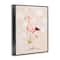Stupell Industries Easter Flamingo Pink Bird Egg Hunt Basket Framed Giclee Art